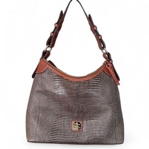 Dooney & Bourke Brown and Tan Shoulder Bag